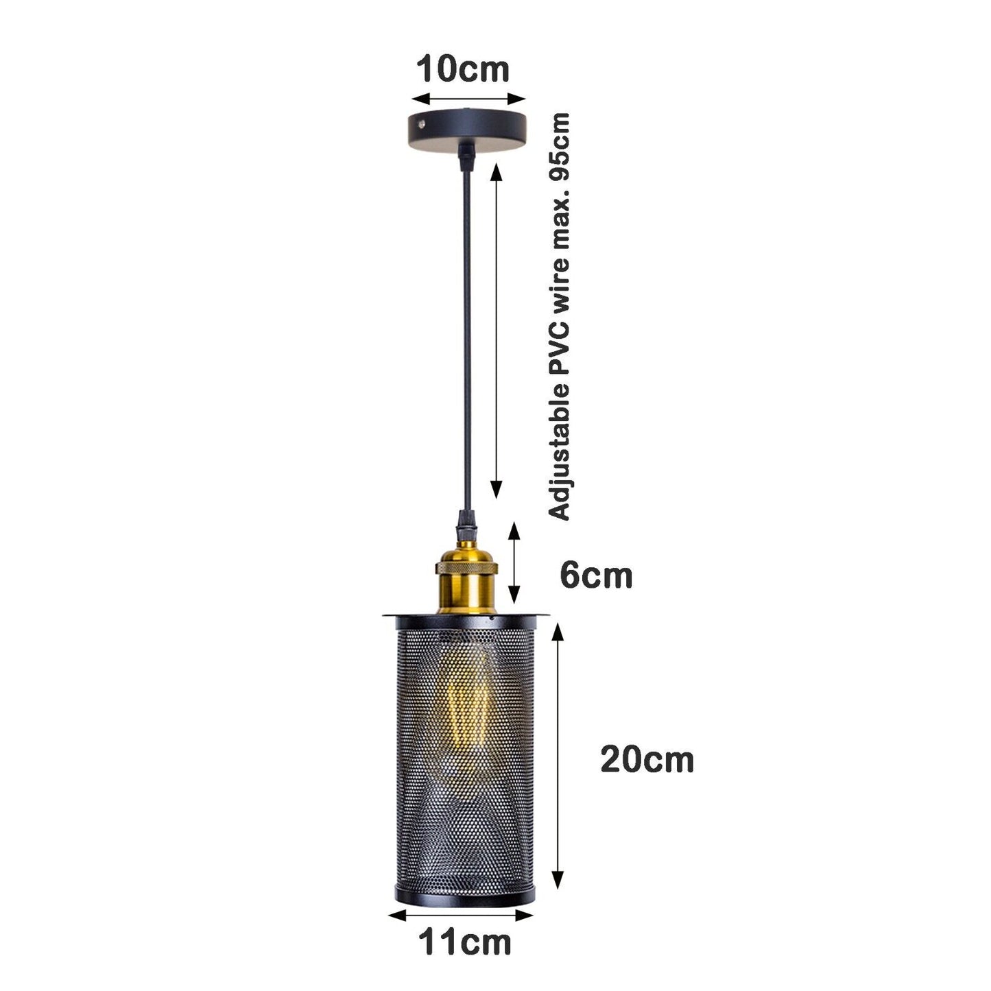Vintage Modern metal hanging pendant lamp