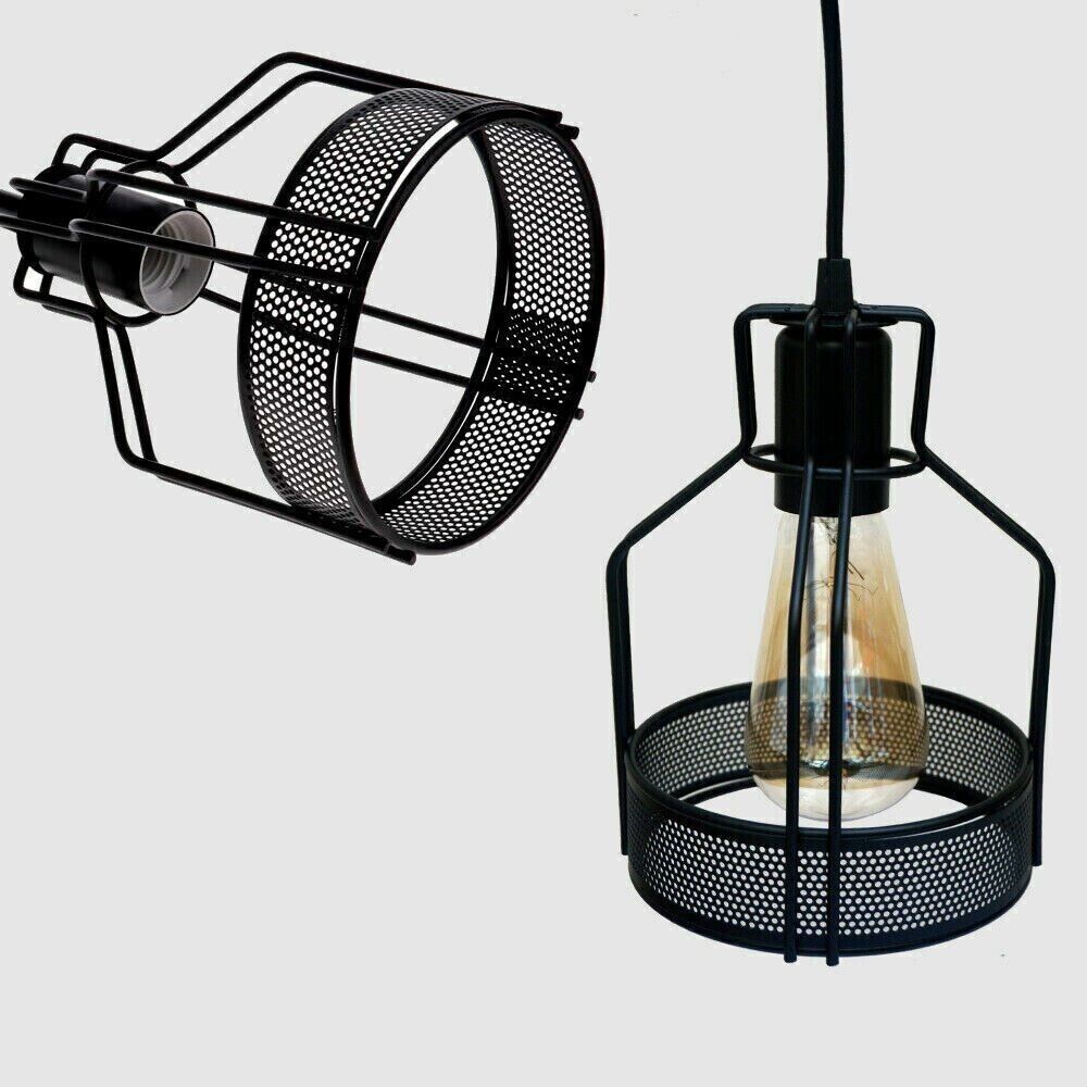 Black wire cage for Hanging Pendant Light.JPG