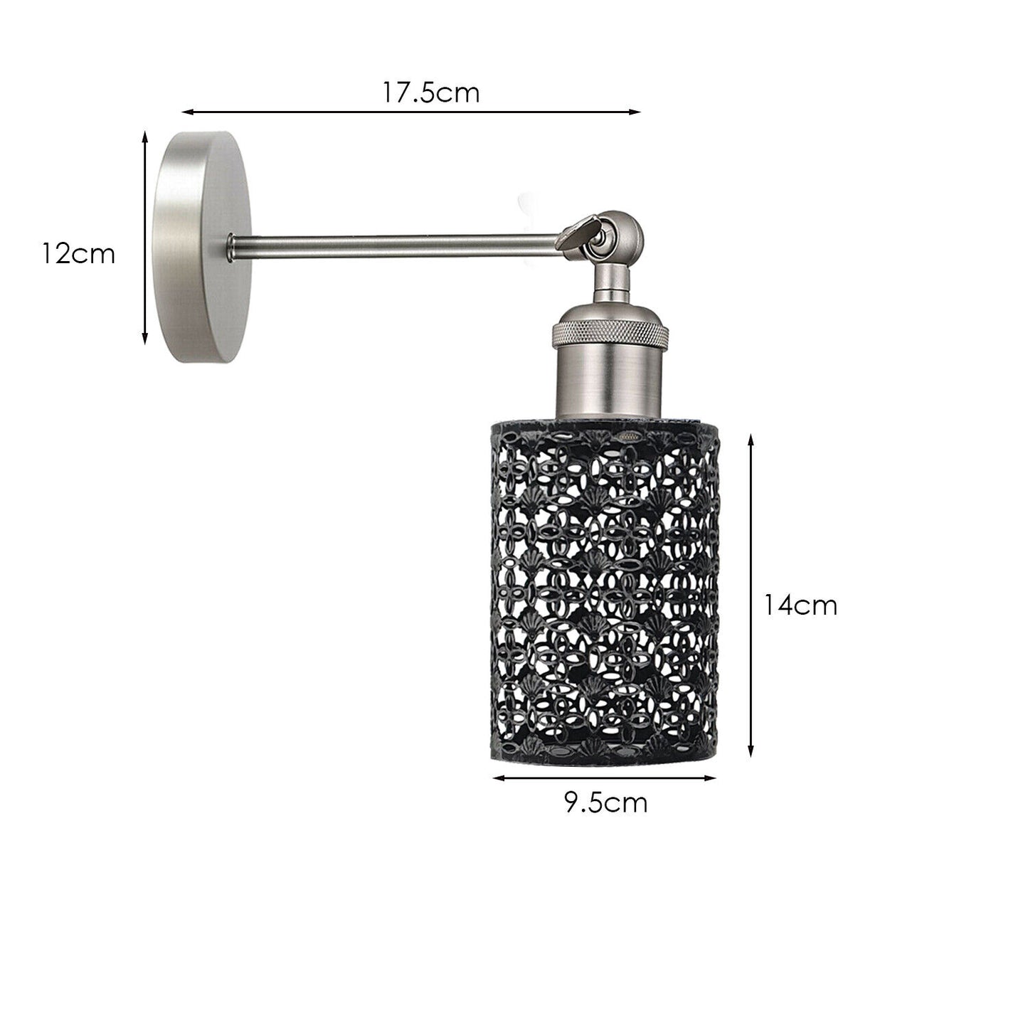 Metal Cage Wall Lights for Bedroom