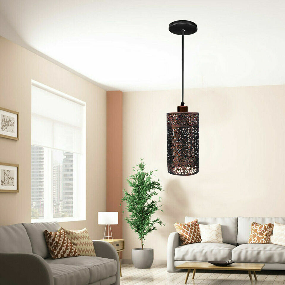 Industrial Retro Pendant Lampshade Barrel Shaped Loft Style