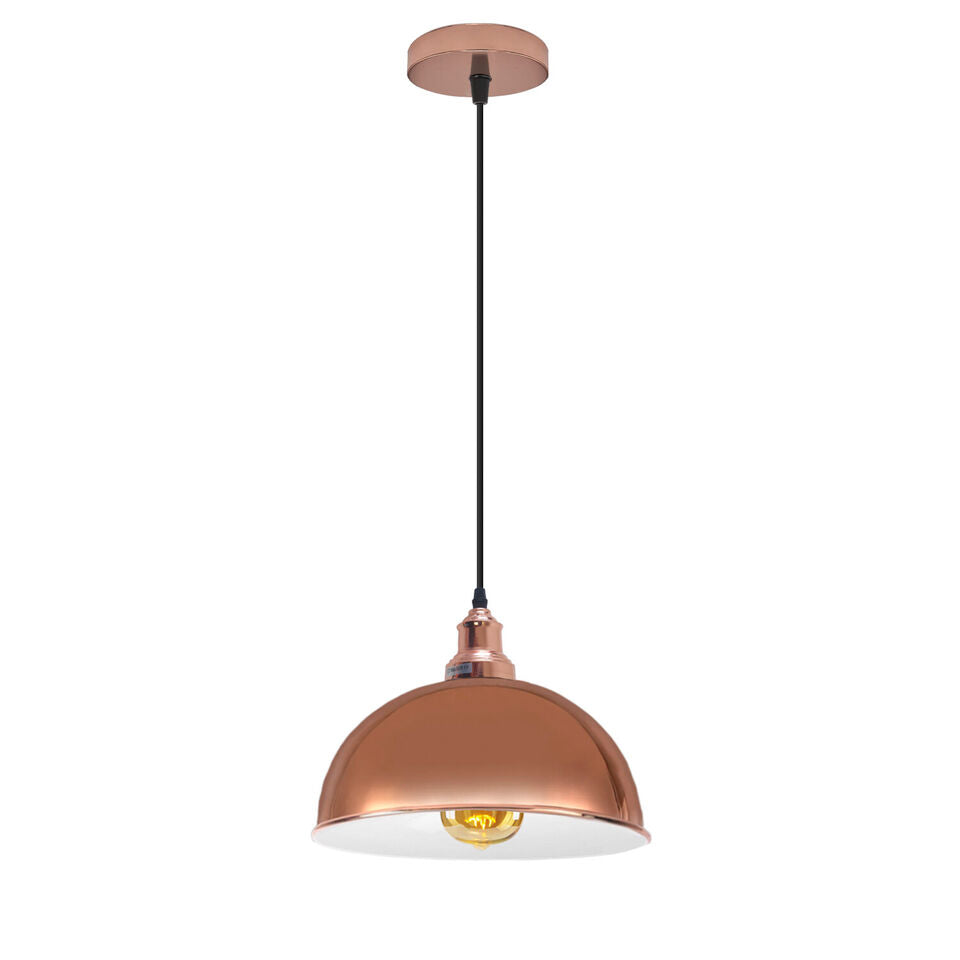 rose gold Metal Ceiling Dome Pendant Light.JPG