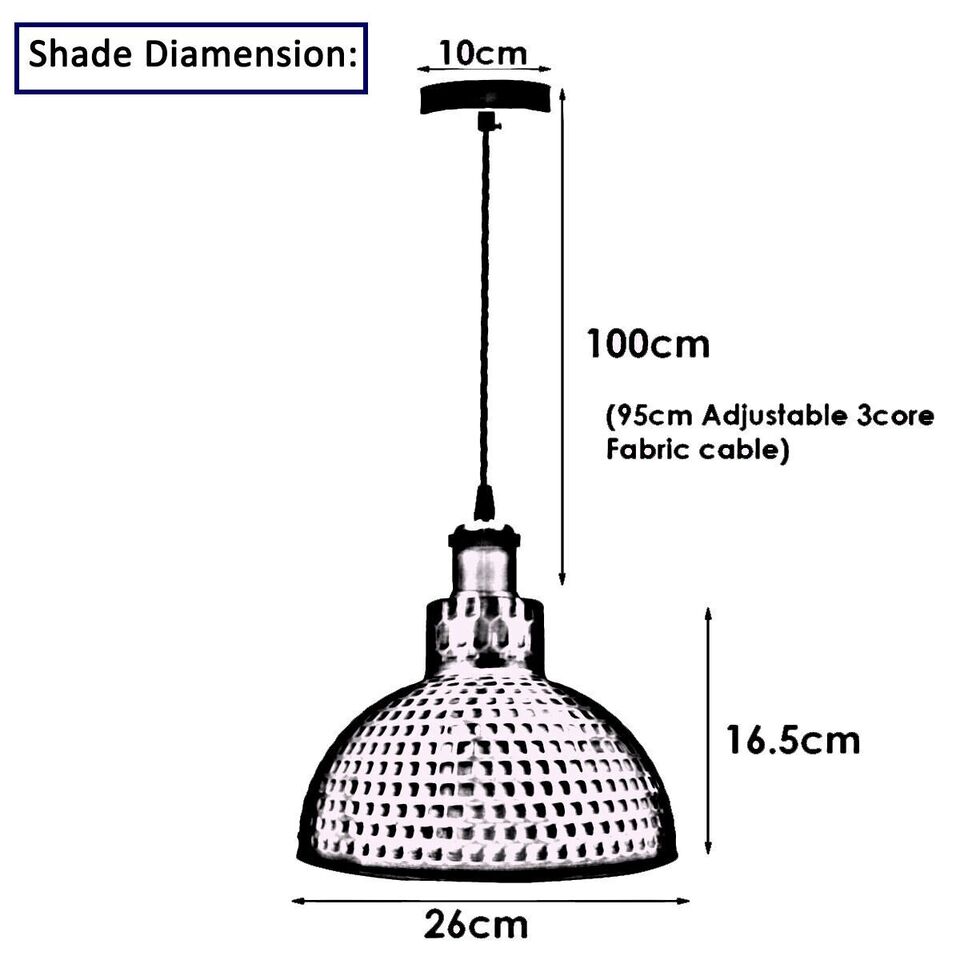 Loft Cafe Pendant Light - Size image