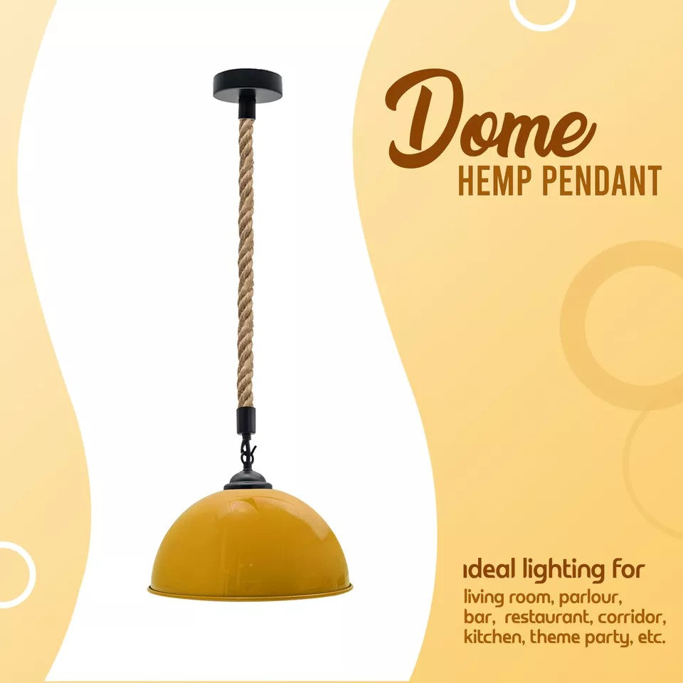 hemp rope pendant light