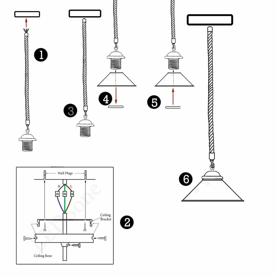 Retro Industrial Metal Lampshade - description image
