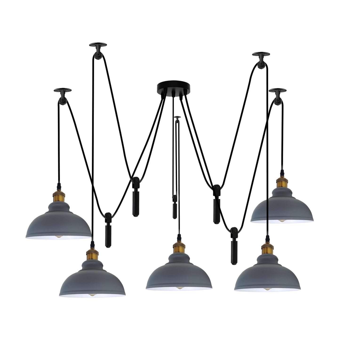 Grey 5-Head Ceiling Pendant Light.JPG