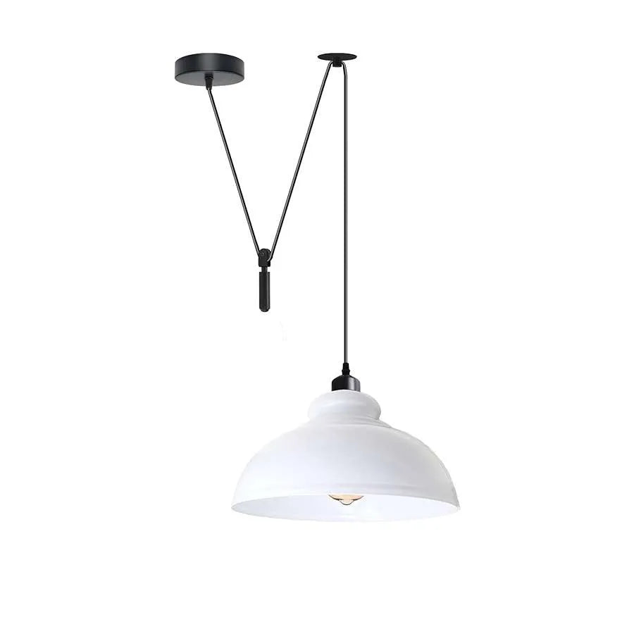 Vintage Single Head Curvy Shade Pendant Light