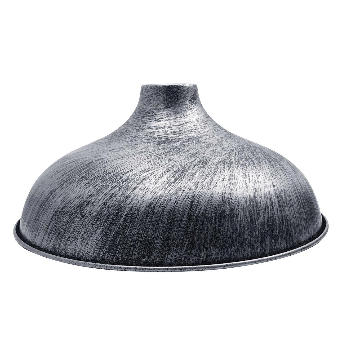brushed silver Barn Style Metal Lampshade.JPG