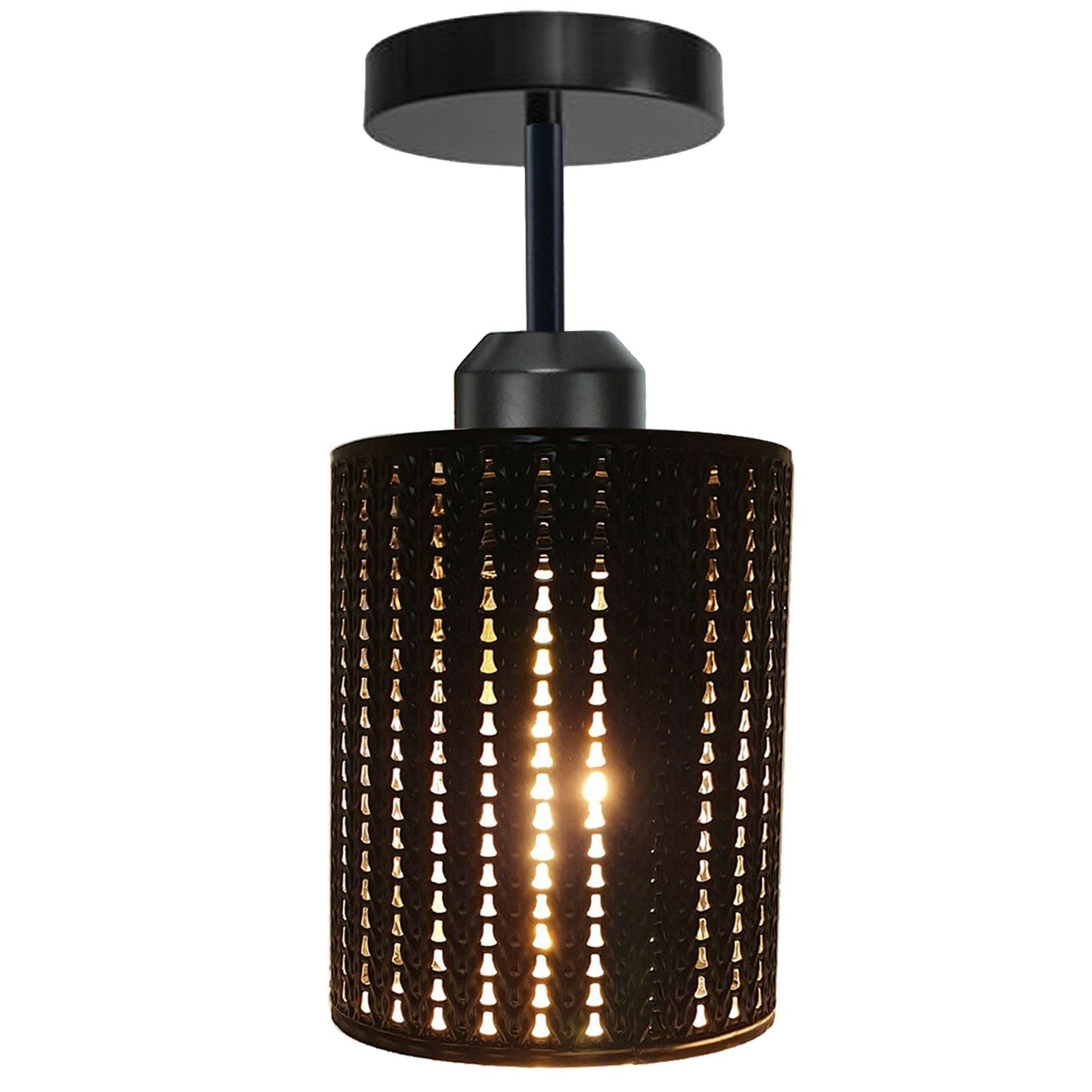 Metal Ceiling Light Shade Pendant Industrial Barrel Wire Cage Lampshade Lamp~1218