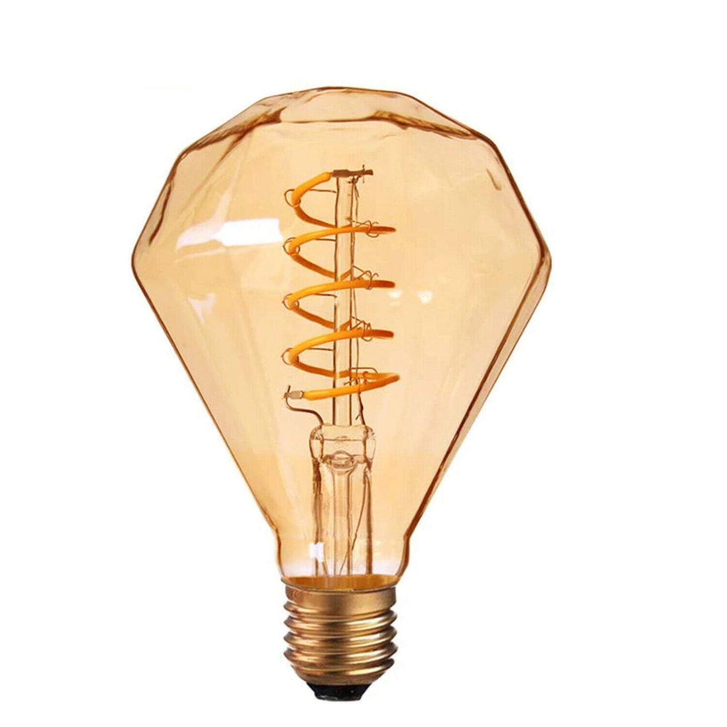 Diamond 4W LED Light Bulb E26 Warm White Dimmable LED Filament Bulb