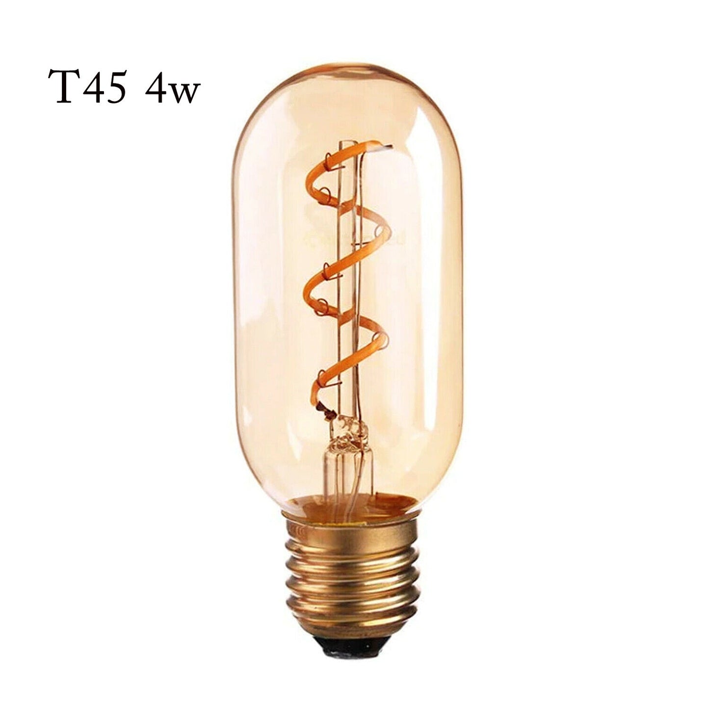 E26 T45 4W LED Light Bulbs Warm White Vintage Edison Filament Bulb Dimmable