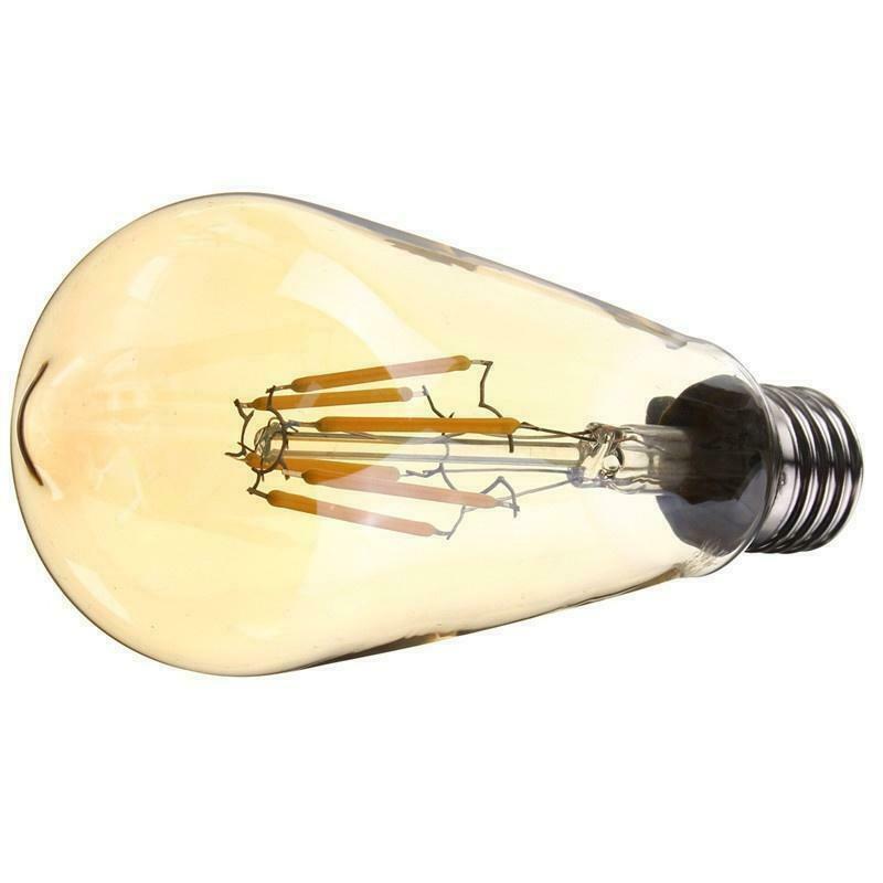 1/3/5/10 Pack LED Bulb ST64 8W Warm White E26 Vintage Edison Bulb