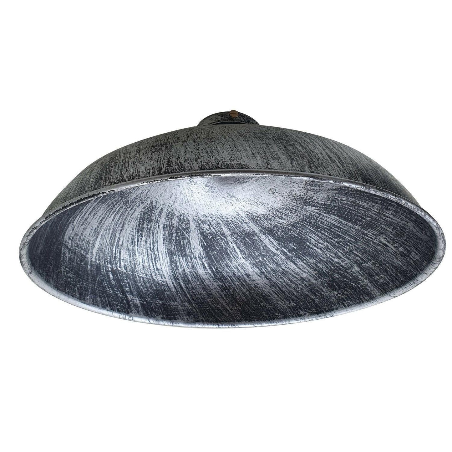 brushed silver Barn Style Metal Lampshade.JPG