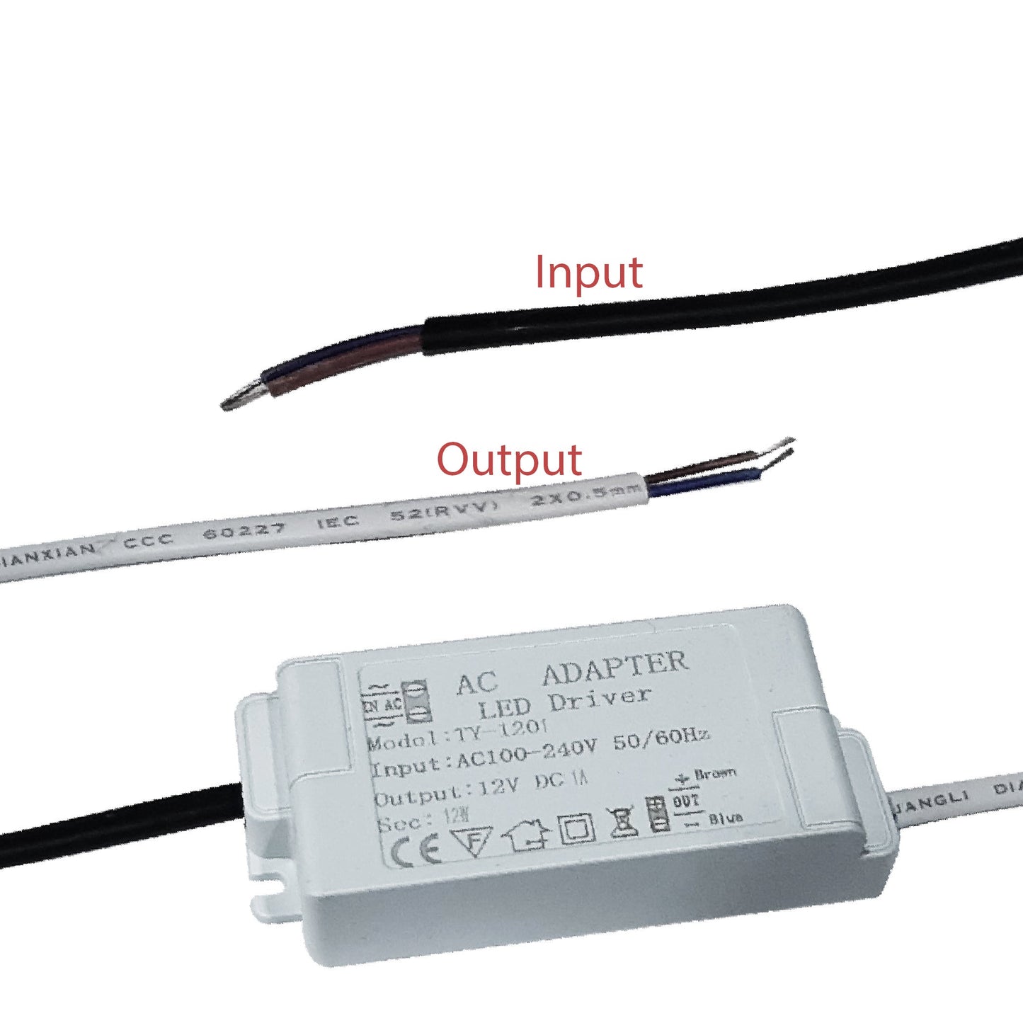 12W Compact LED Driver AC 230V to DC12V Power Supply Transformer