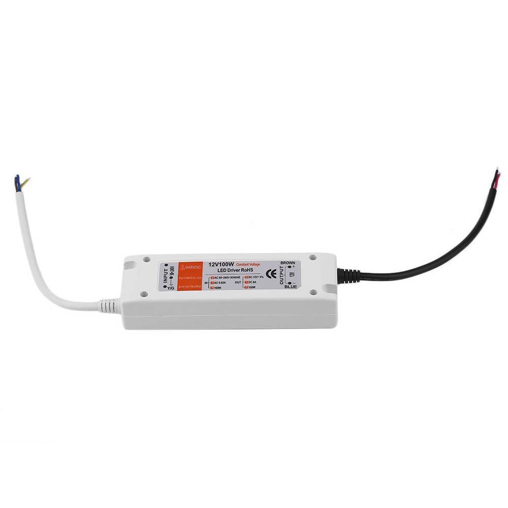 DC 12V 8A 100W Constant Voltage LED Driver Power Supply AC 90-240V Lighting Transformer
