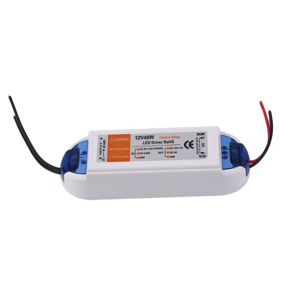 DC 12V 4A 48W Constant Voltage LED Driver Power Supply AC 90-240V Lighting Transformer