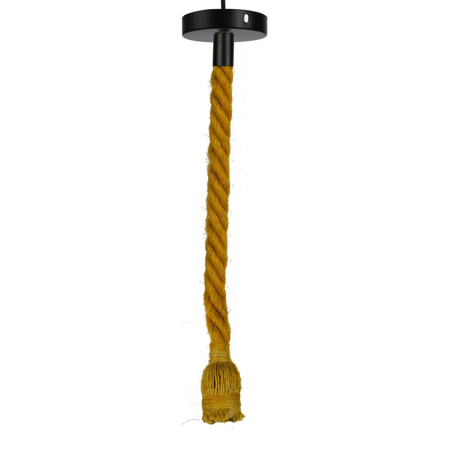 Industrial Vintage Hemp Rope Pendant Light