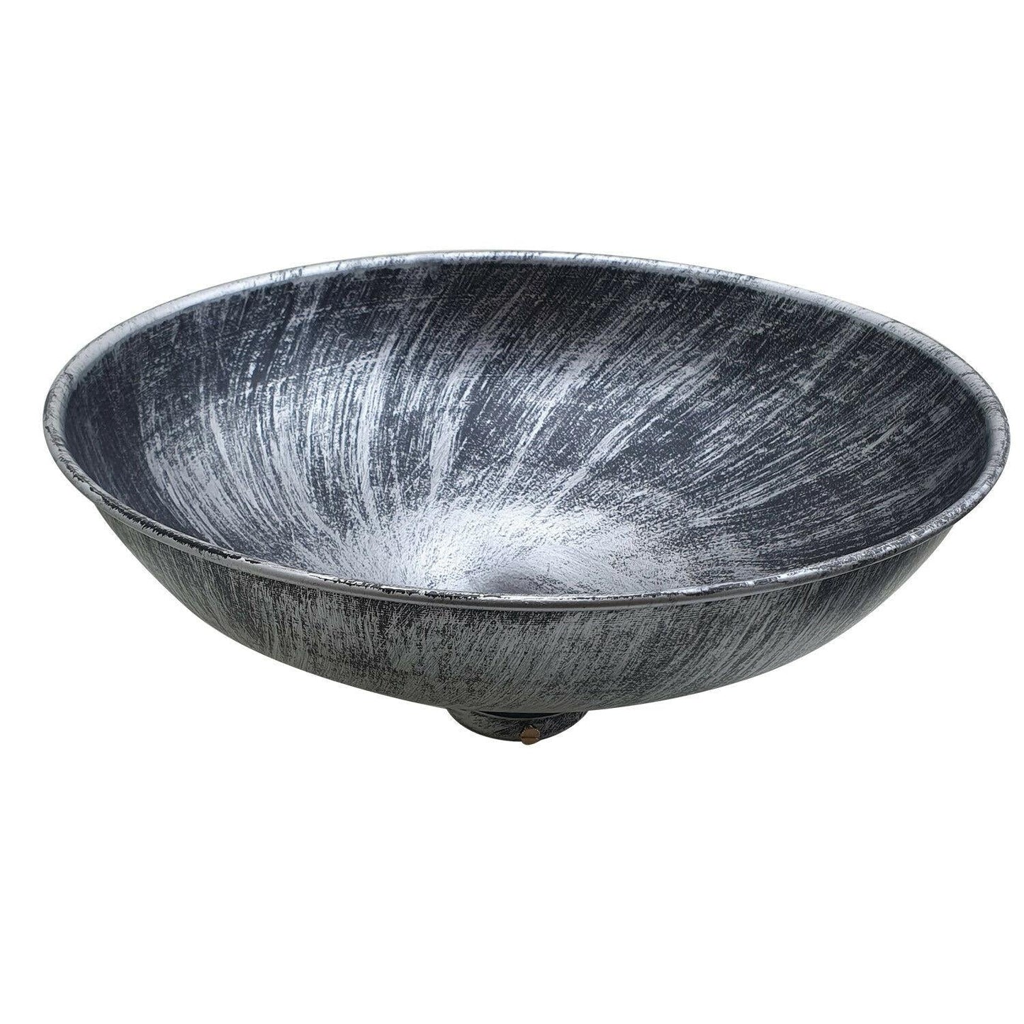 brushed silver Barn Style Metal Lampshade.JPG