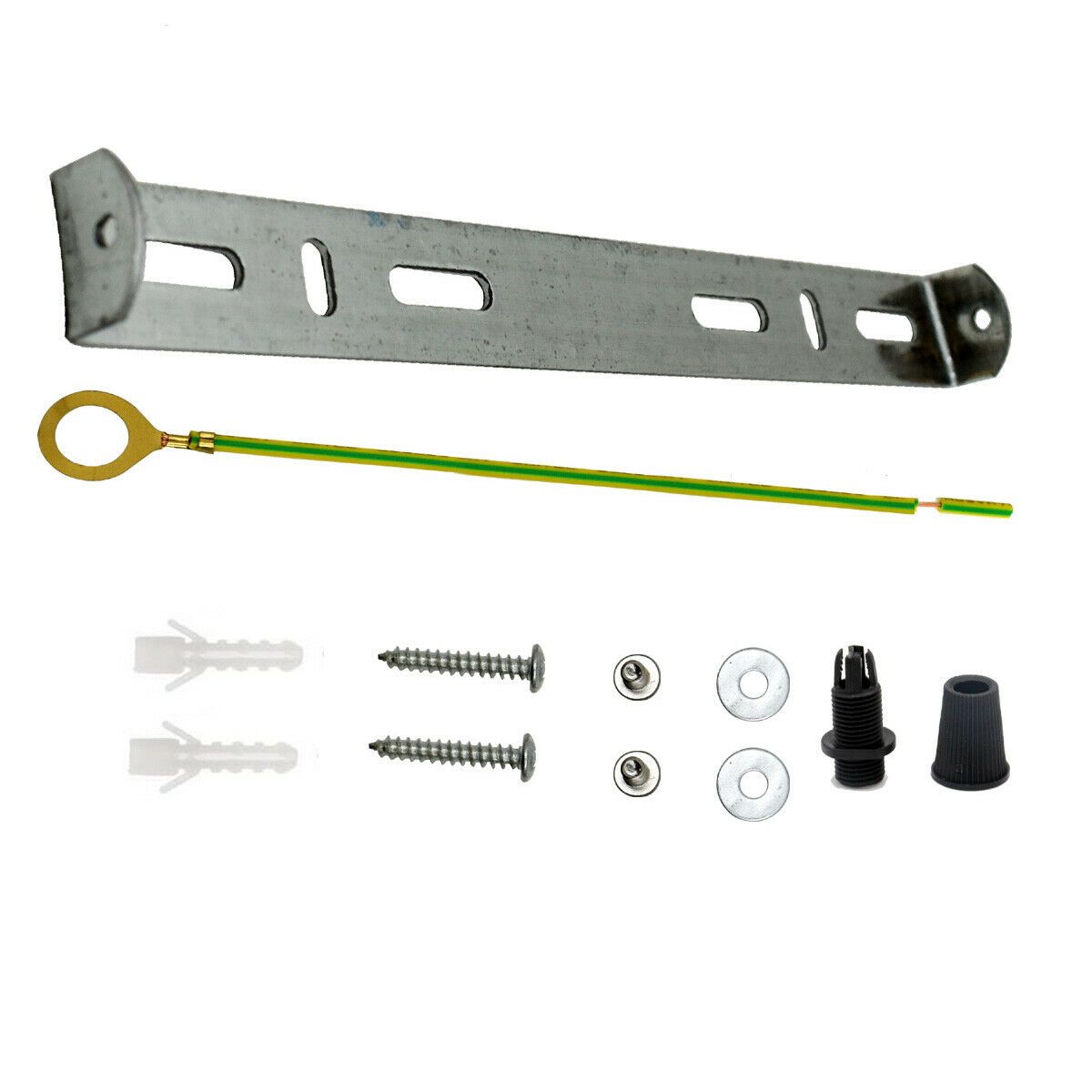 195mm bracket Light Fixing strap brace Plate with accessories ceiling rose - Shop for LED lights - Transformers - Lampshades - Holders | Relicelectrical UK