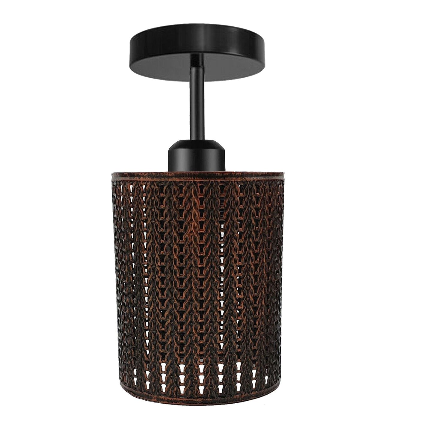Metal Ceiling Light Shade Pendant Industrial Barrel Wire Cage Lampshade Lamp~1218