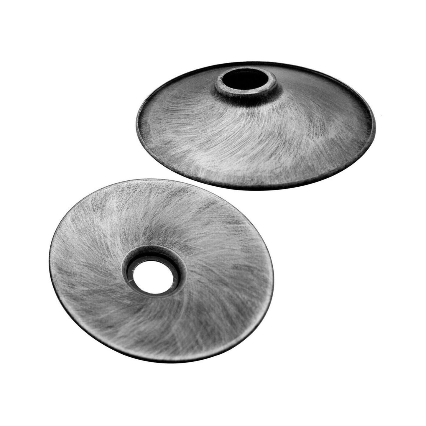 flat metal lamp shade - Brushed silver