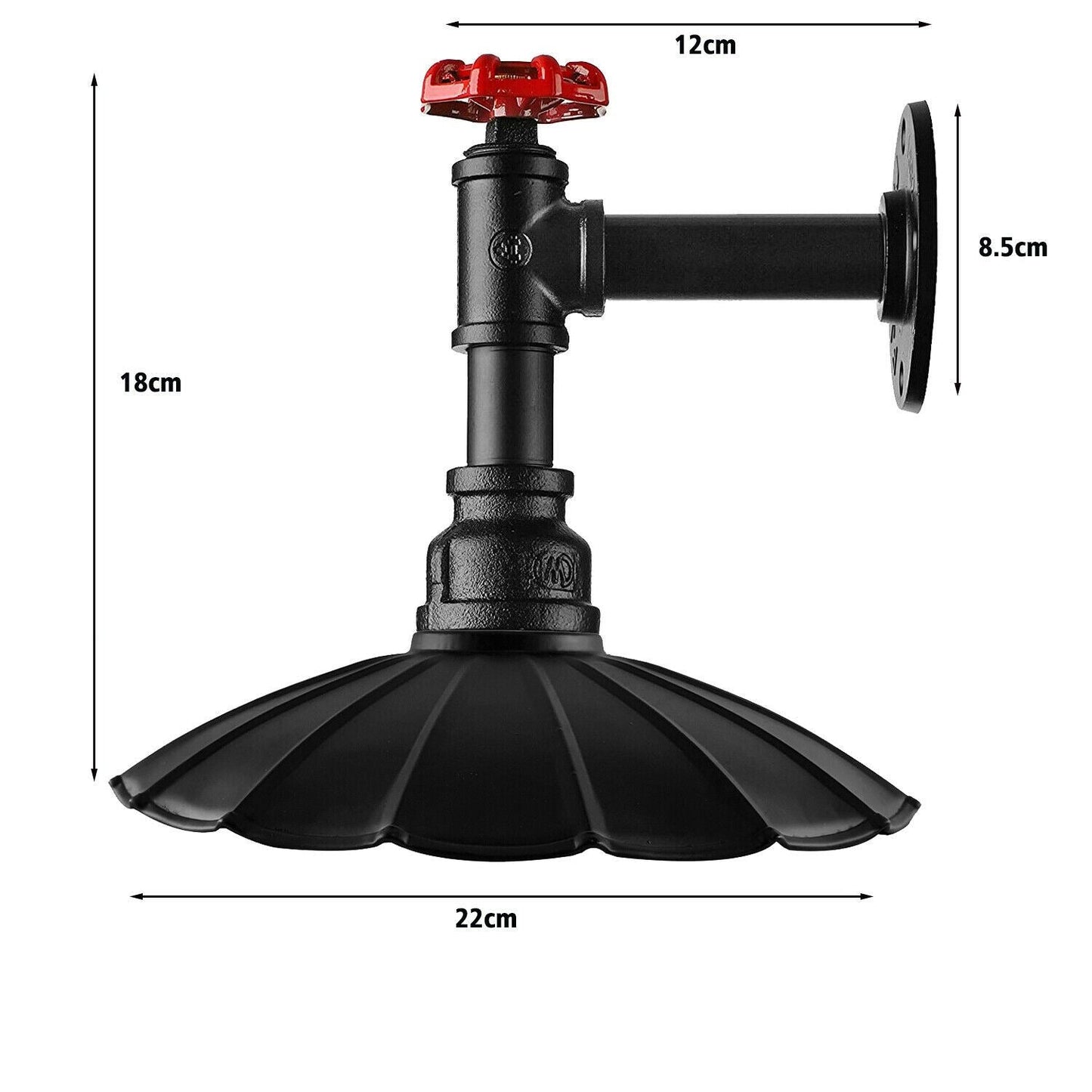 Black Steampunk wall sconce pipe light.JPG