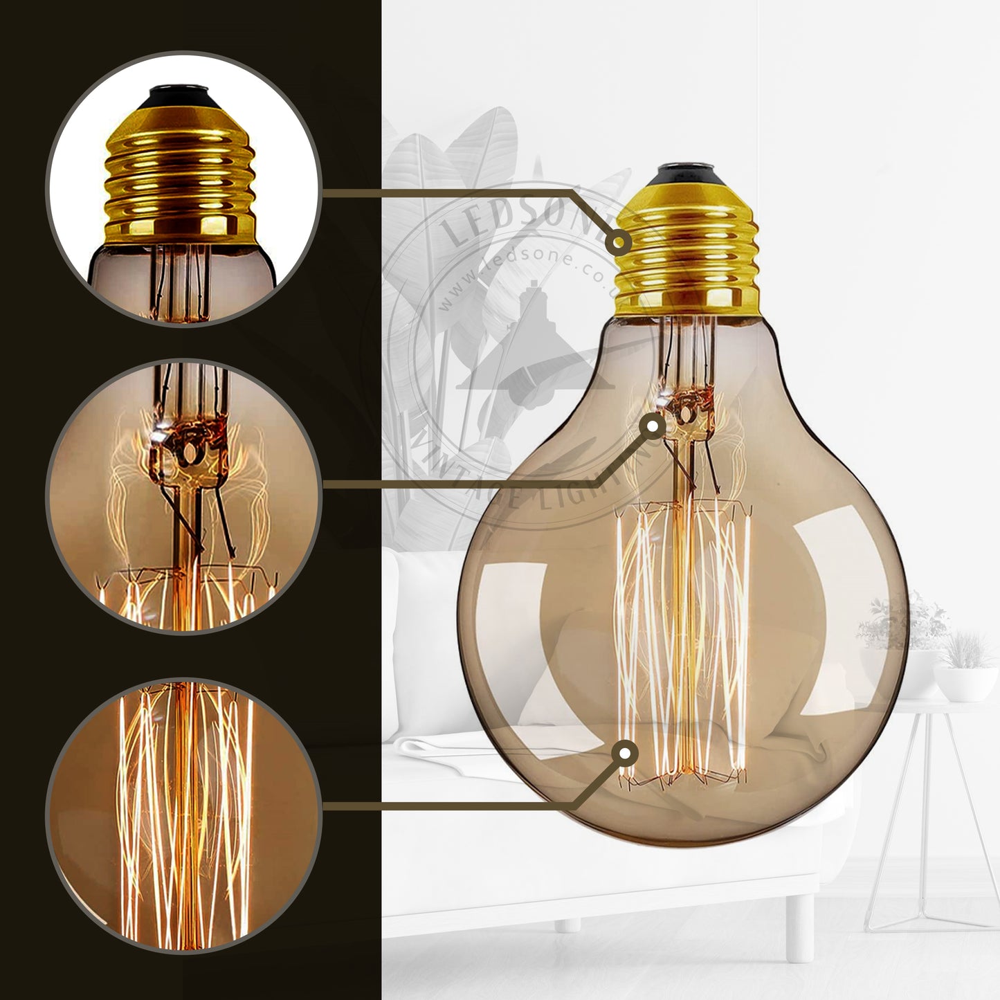 E26 G80 60W Dimmable Bulb~1050