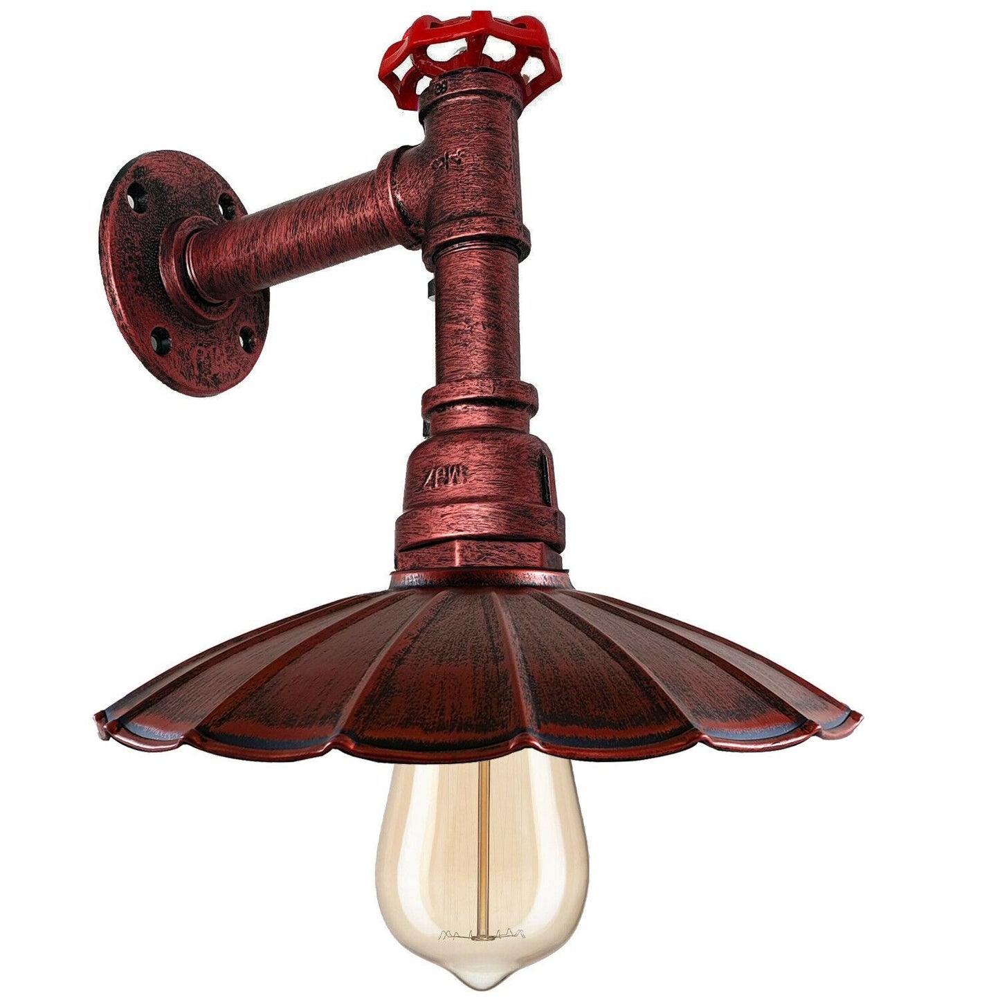 Rustic Red Steampunk wall pipe lighting.JPG