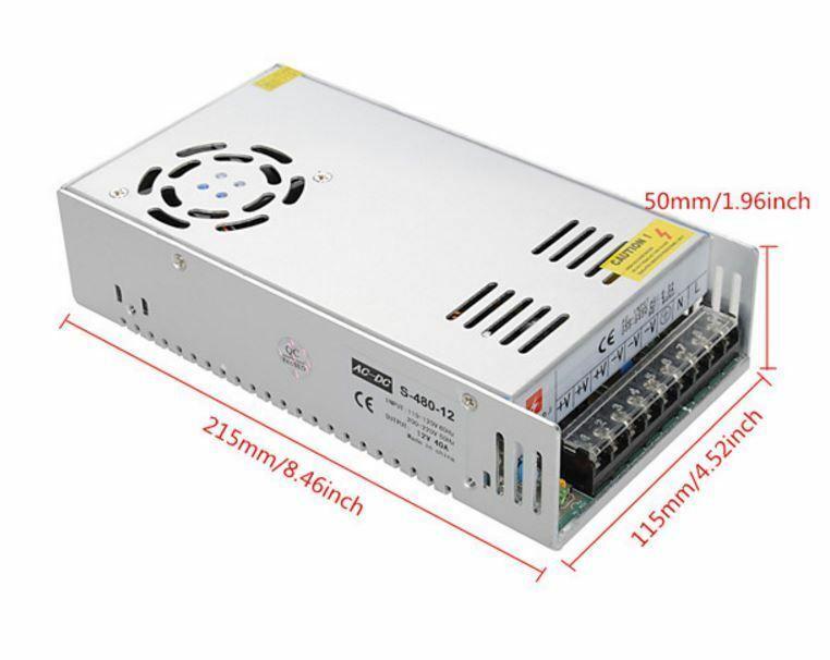 Adjustable DC Power Voltage Converter AC to DC Power Supply Transformer Enclosed Power Supplies 12V S 360 12