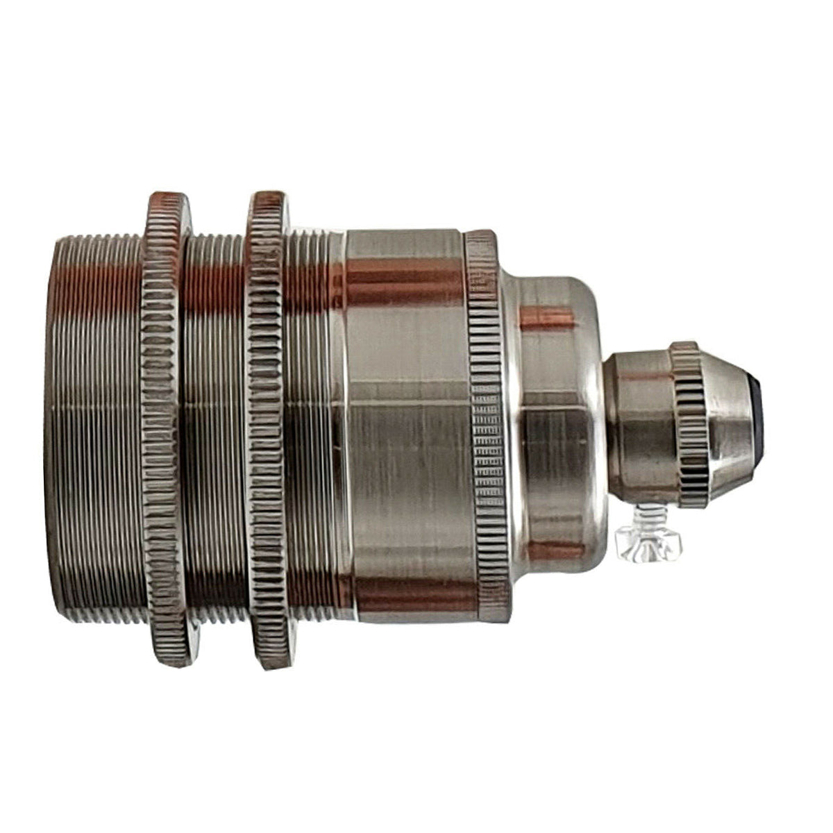 E26 Bulb Satin Nickel Socket Ceramics Lamp Holder ES Screw Bulb Lamp holder