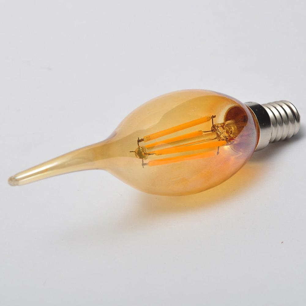 E14 4W C35 LED Candelabra Bulbs 2200K Warm White Dimmable LED Filament Bulb