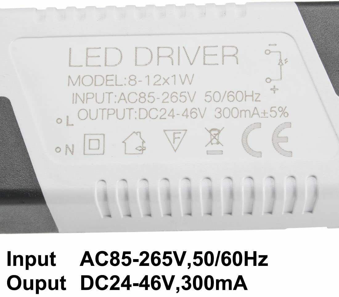 constant current led driver 300mA lighting driver DC 3-144V 1-40W High Power LED Driver AC 85-265V