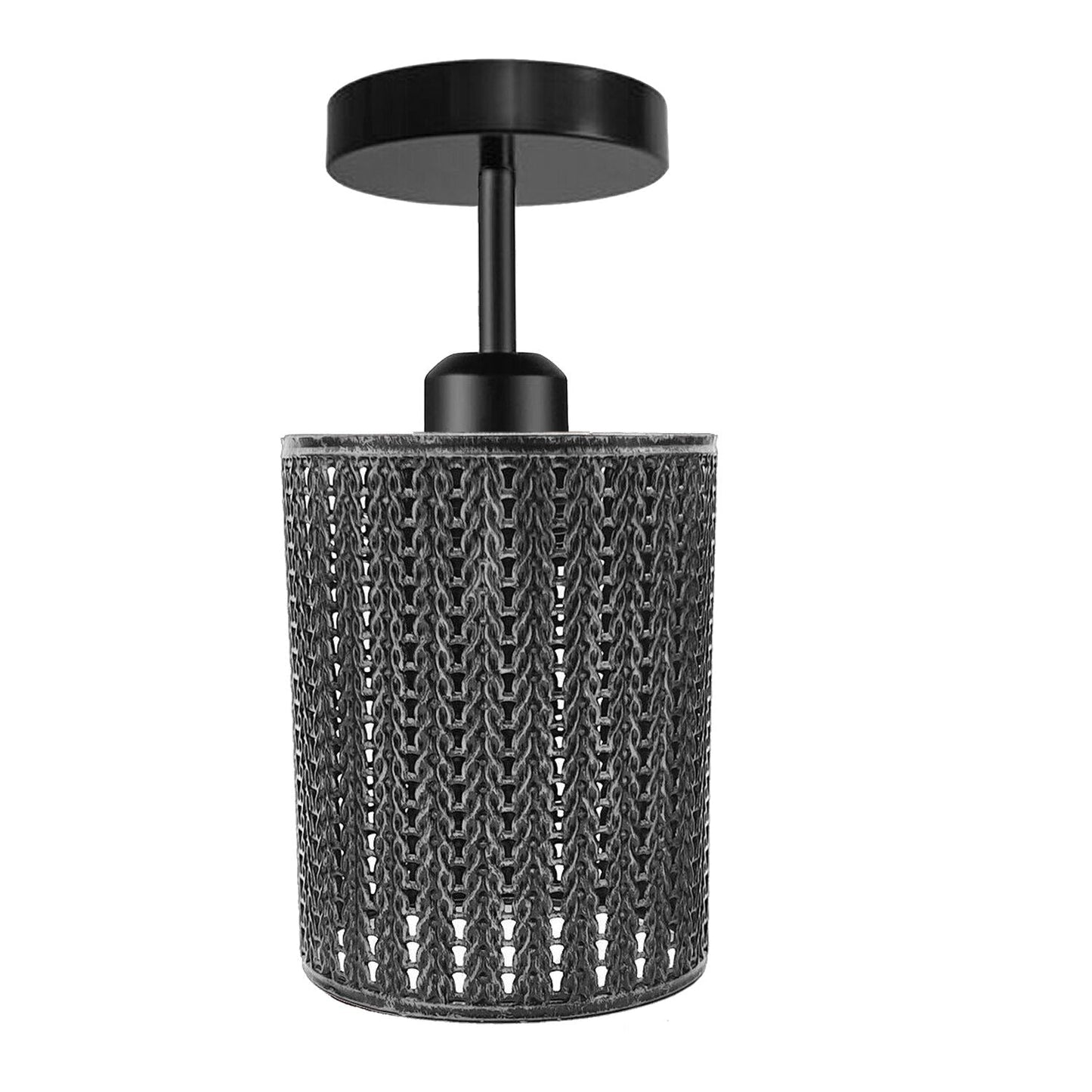 Metal Ceiling Light Shade Pendant Industrial Barrel Wire Cage Lampshade Lamp~1218