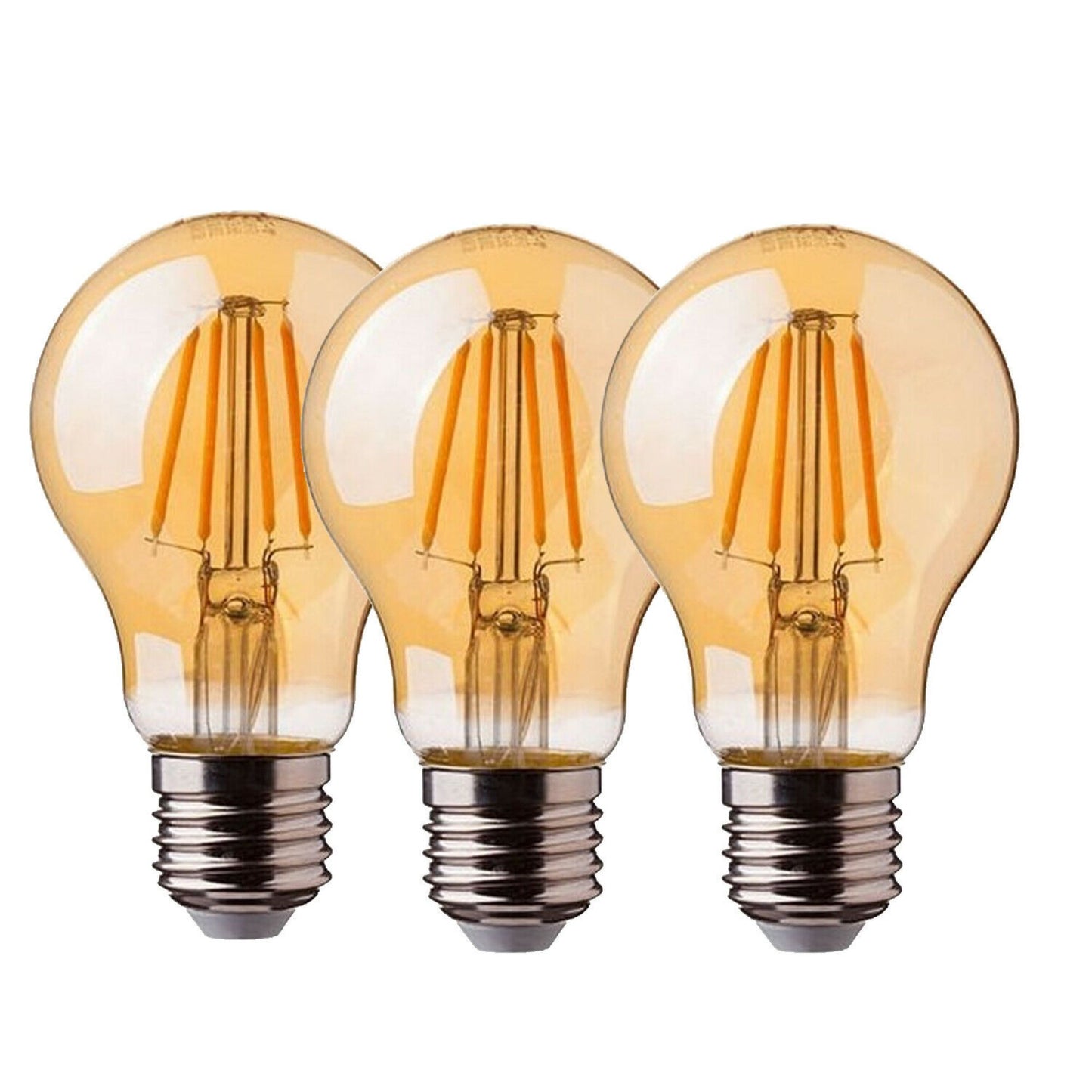 1/3/5/10 Pack Decorative Light Bulbs A60 E26 8W Vintage Edison LED Bulbs
