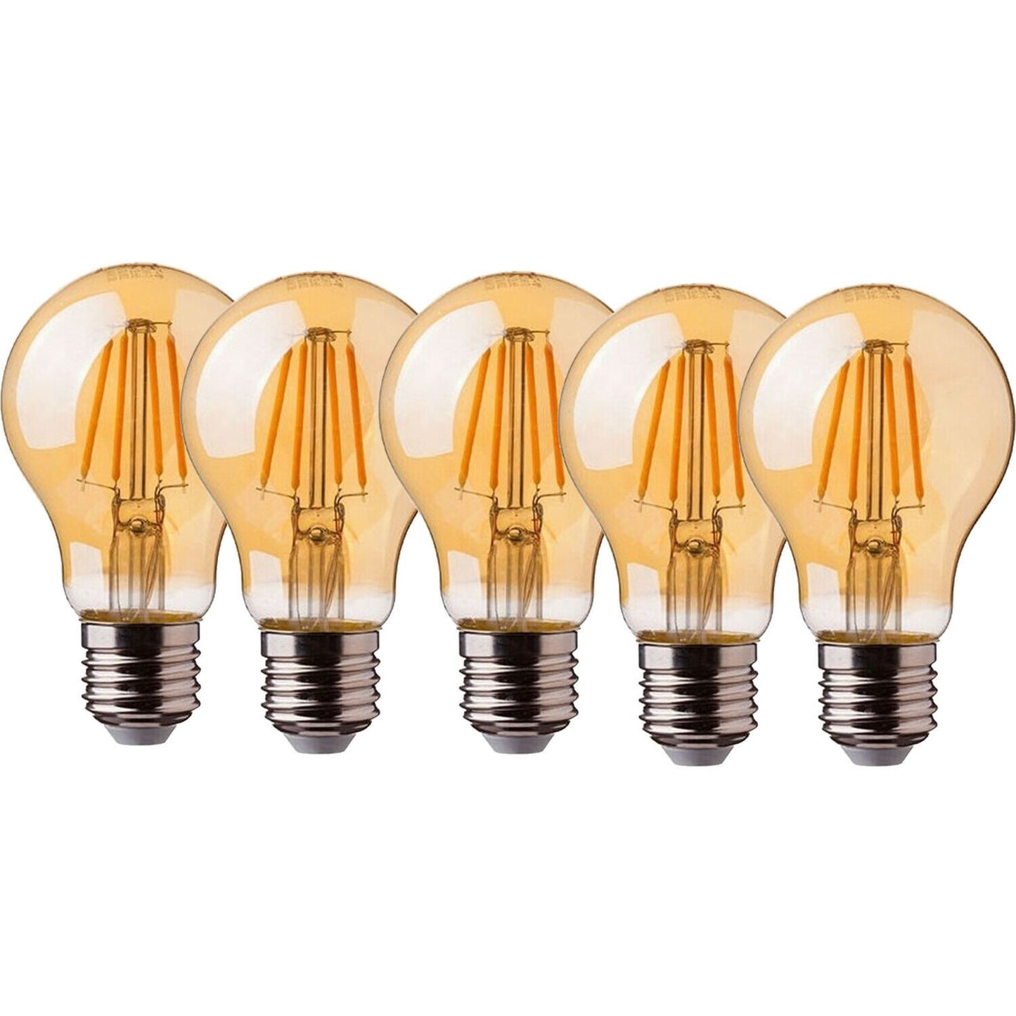 1/3/5/10 Pack Decorative Light Bulbs A60 E26 8W Vintage Edison LED Bulbs