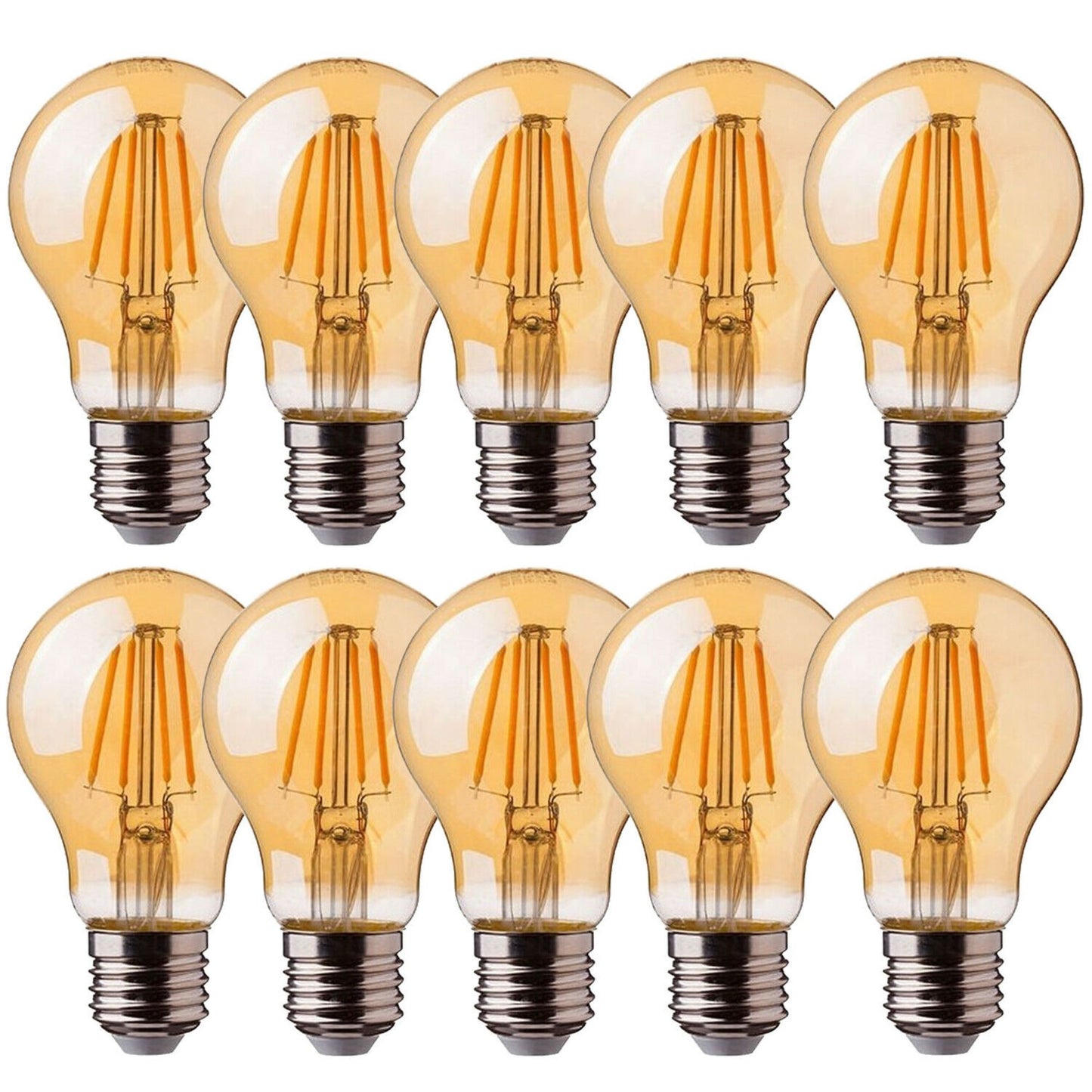 1/3/5/10 Pack Decorative Light Bulbs A60 E26 8W Vintage Edison LED Bulbs