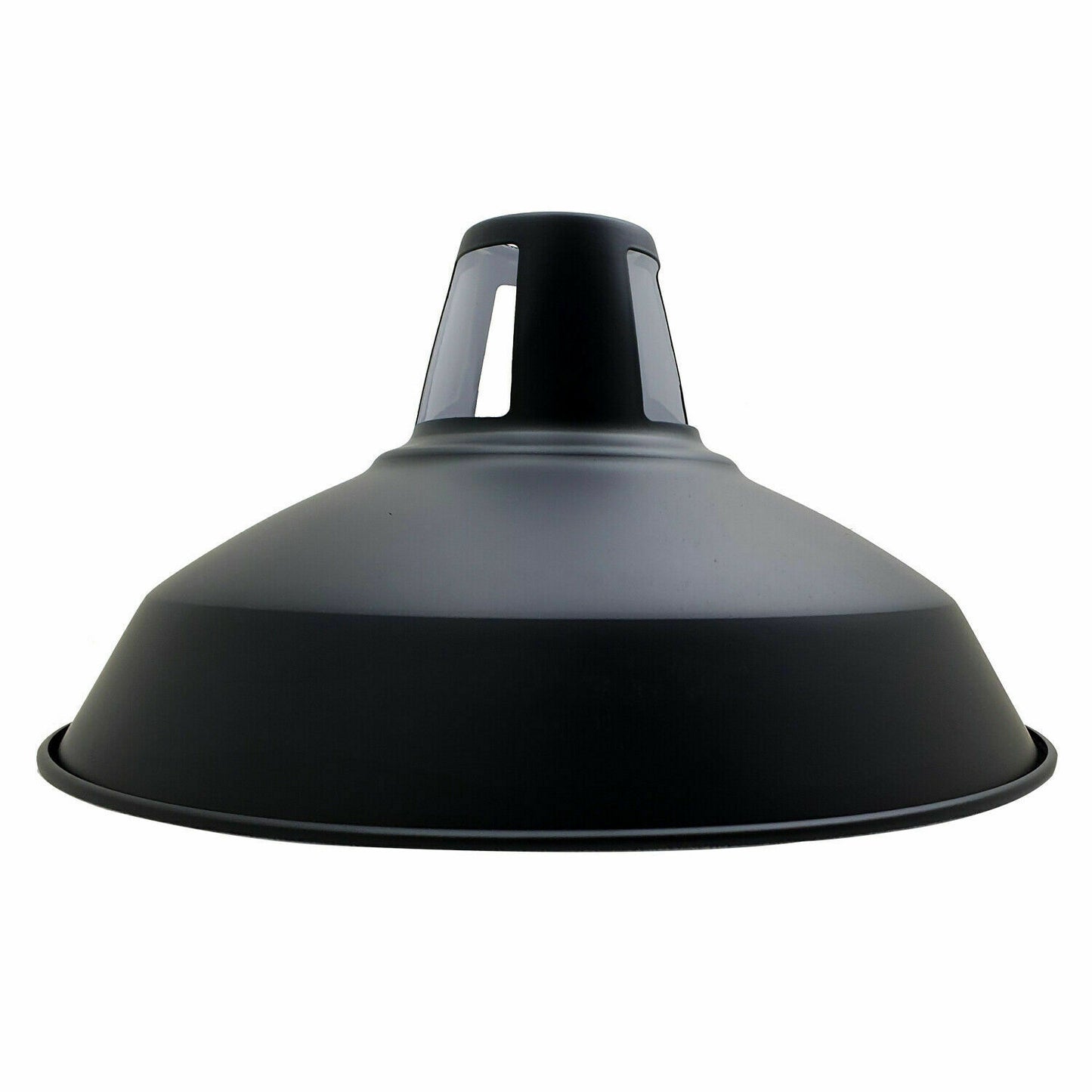 black barn lampshades for pendant lights.JPG
