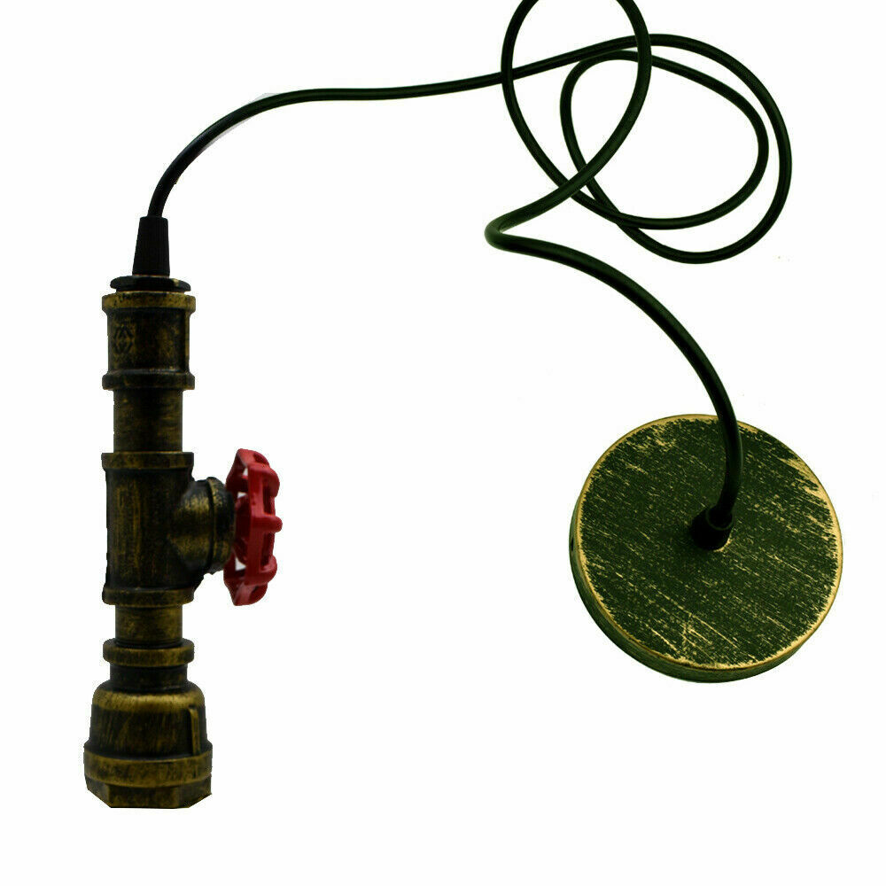 Industrial Steampunk Water Pipe Pendant Light