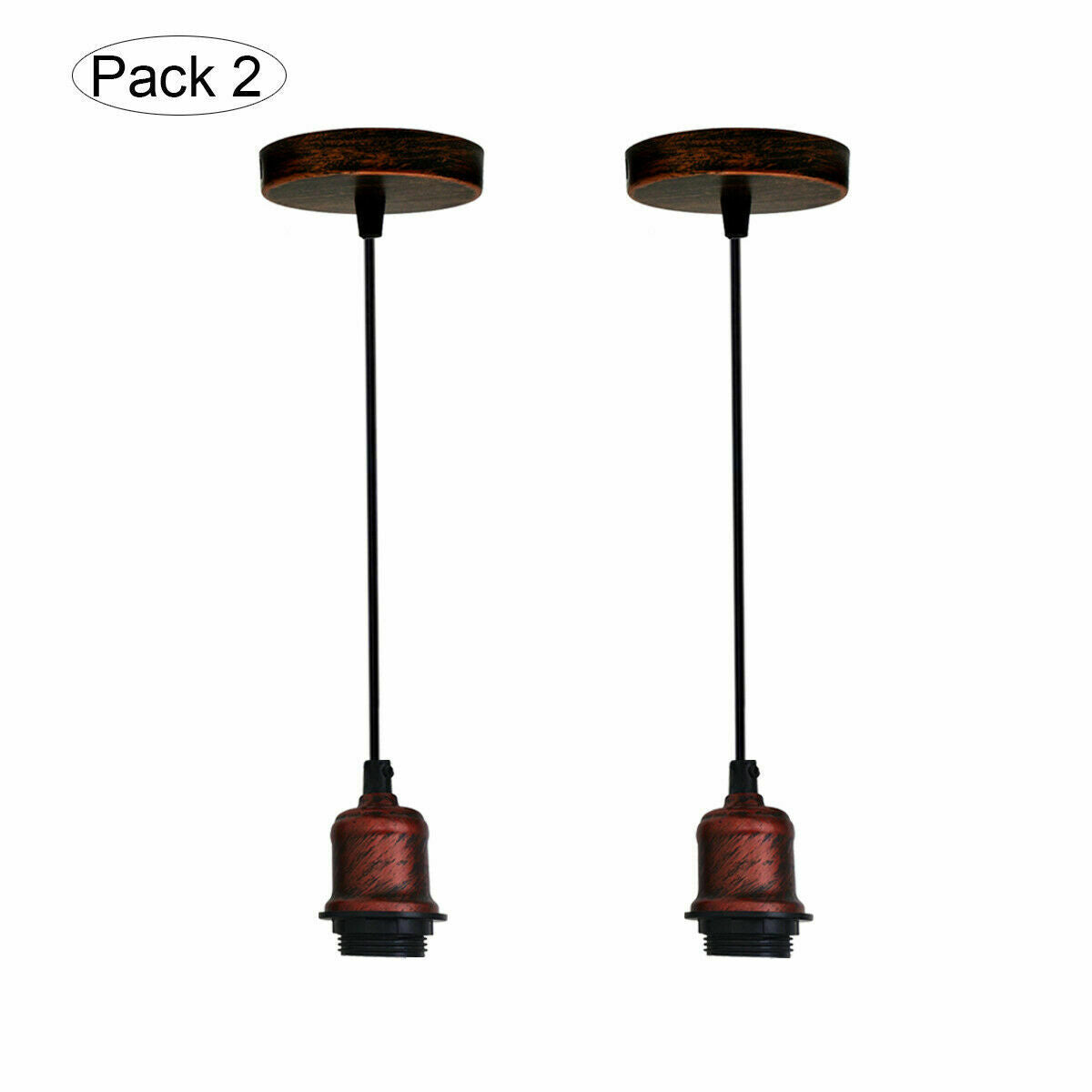 Vintage hanging Pendant light with Socket Lamp Holder