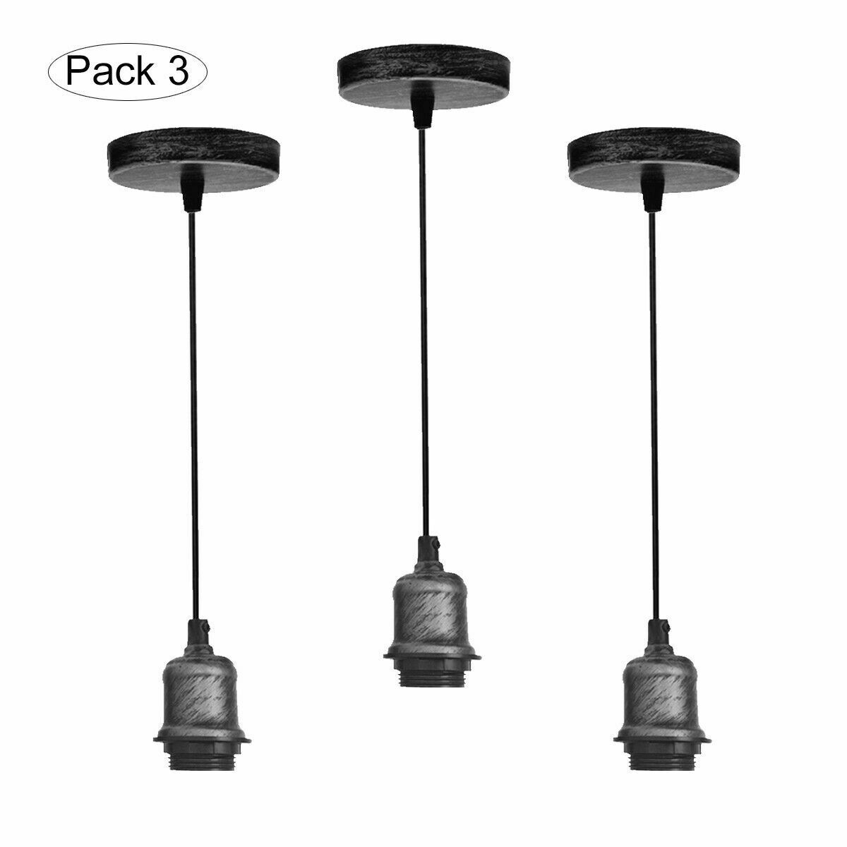 Vintage hanging Pendant light with Socket Lamp Holder