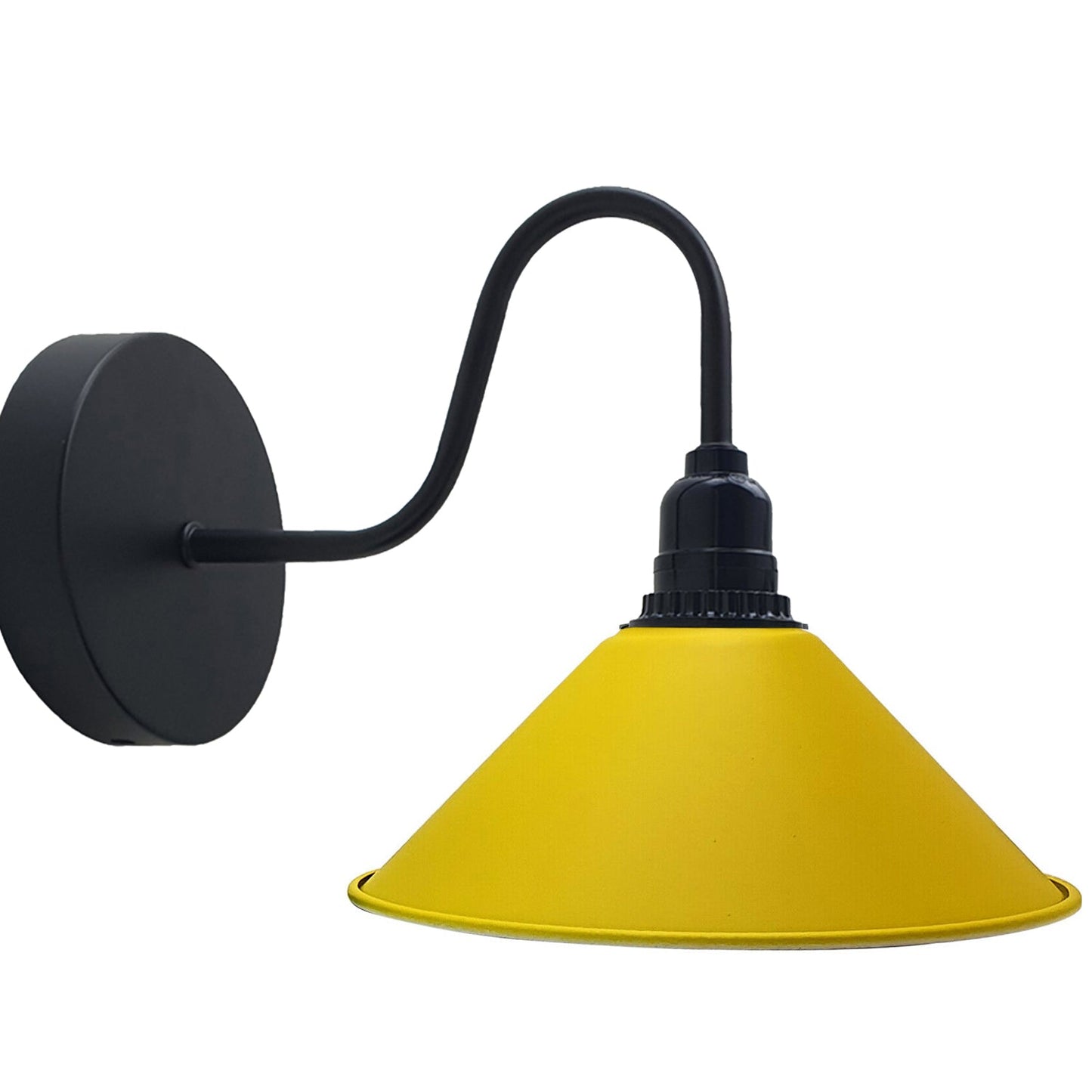 Vintage Shade Metal Retro Yellow Colour Wall Light for Modern Residence~1427