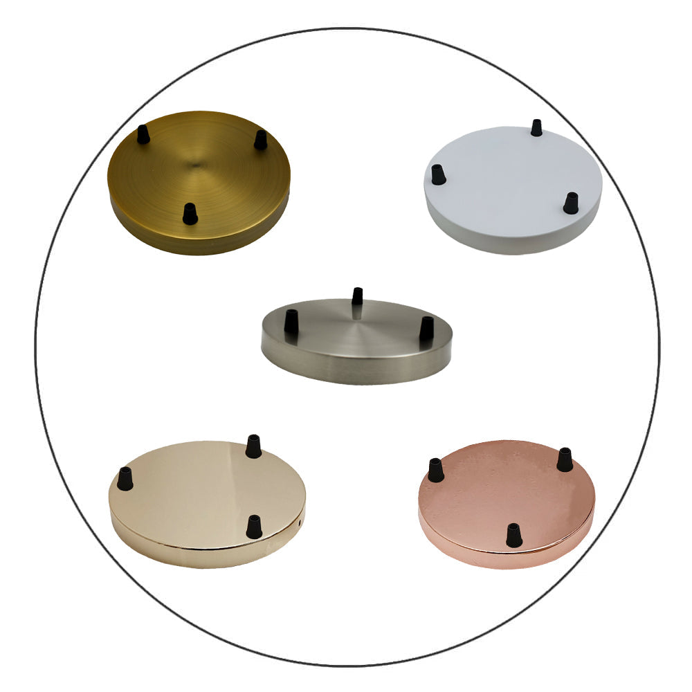 Multi-outlet ceiling rose, 3-way outlet five colors~2146 - LEDSone UK Ltd
