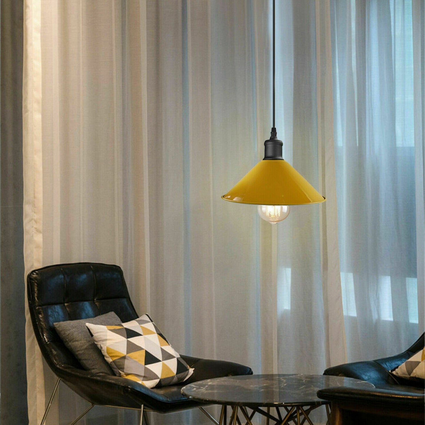 pendant lights with metal lamp shades