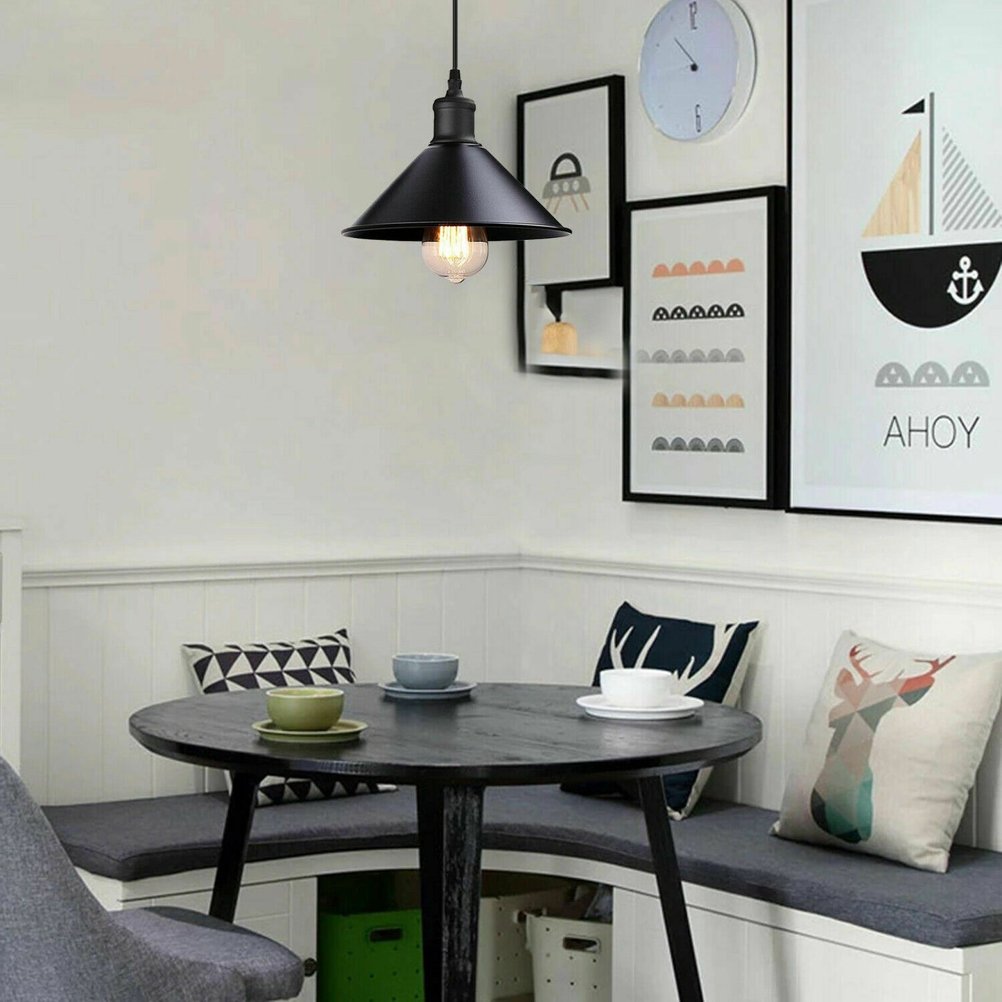 13 Inch Industrial Modern Cone Ceiling Pendant Lighting