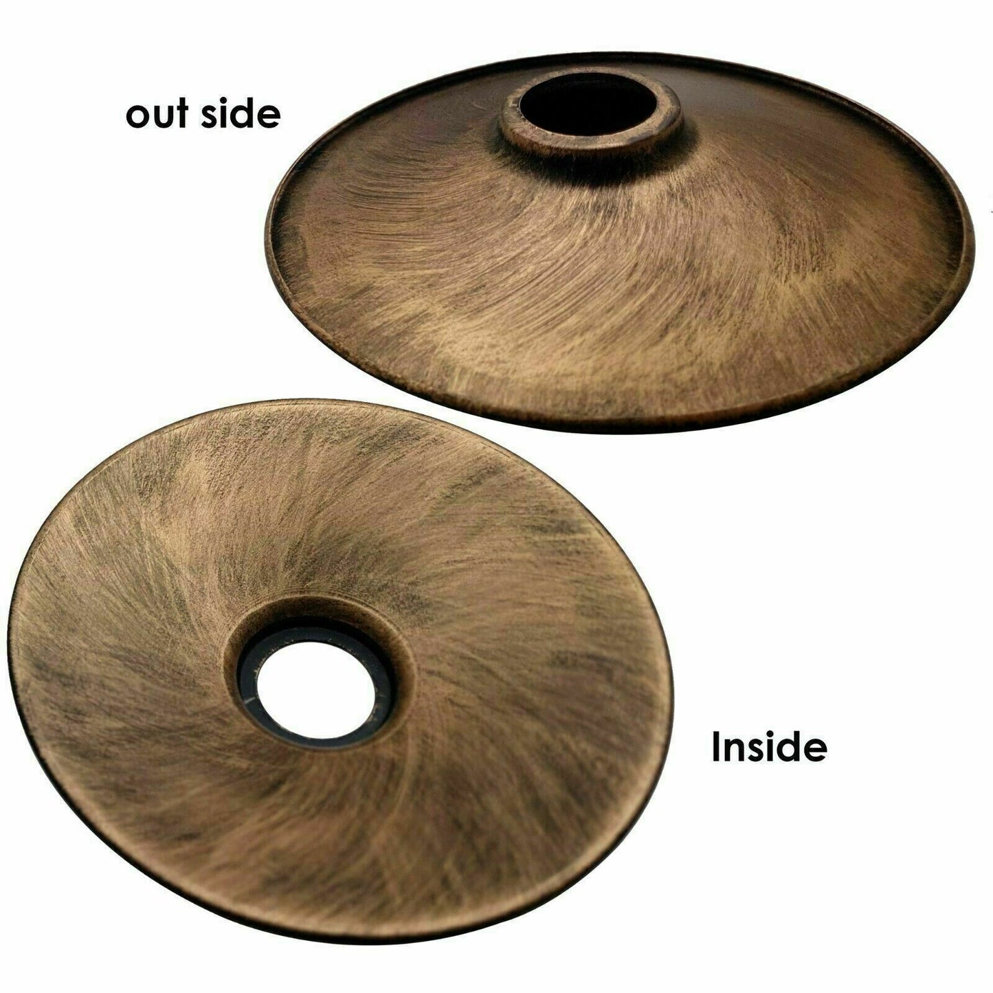 brushed Copper Lampshades for chandelier.JPG