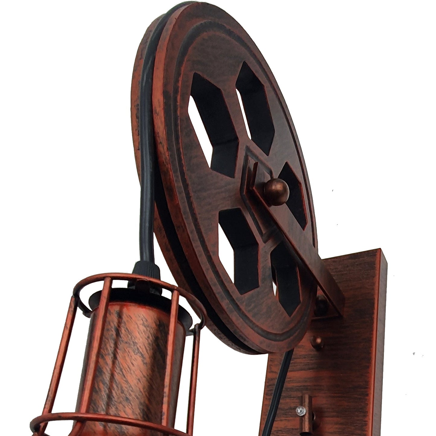 Pulley Wall Light Rustic Wall Sconce