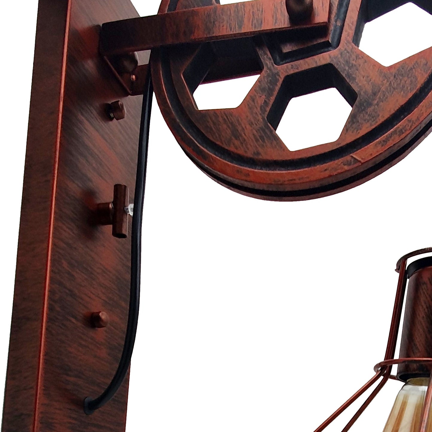 pulley wall sconce industrial pulley lighting