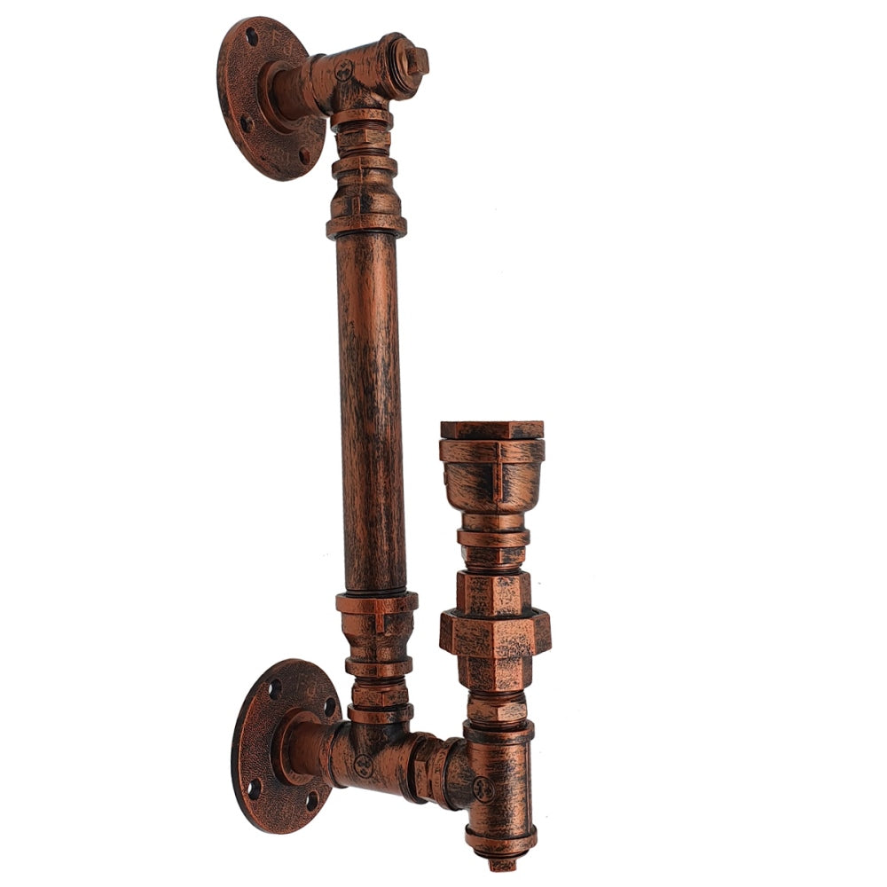 Rustic Red Steampunk Pipe Light & Wall Sconce Lighting.JPG