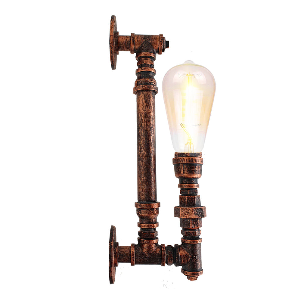 Rustic Red Steampunk Pipe Light & Wall Sconce Lighting.JPG