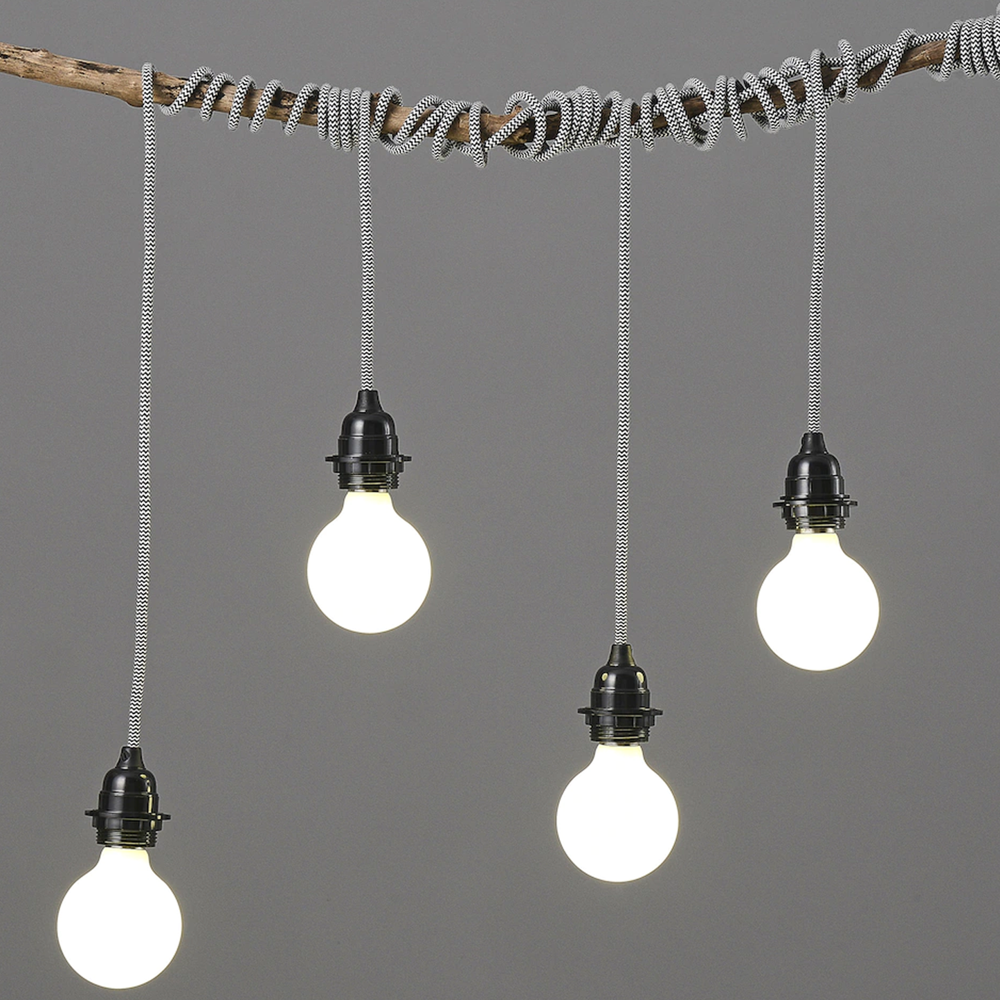 2m Plug-in Pendant Light Wire with Dimmer Switch Black & White Lamp Light E26 Bulb Holder~1483