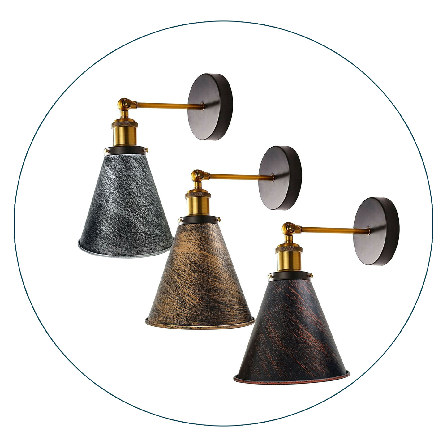 Industrial Metal Mounted Wall lighting